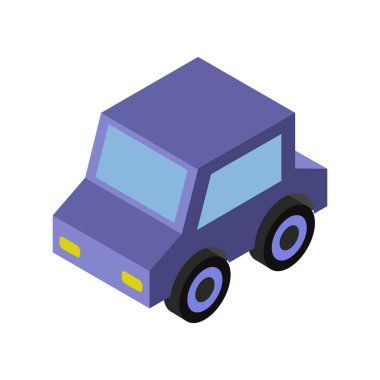 araba simgesi vektör illüstrasyonu