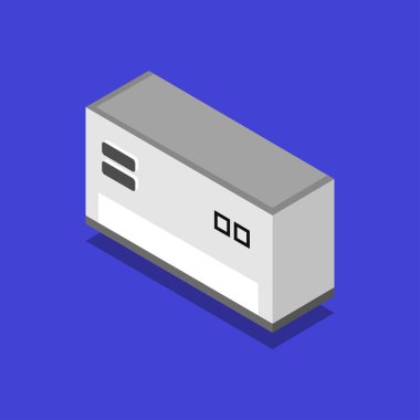 Koşullandırıcı ağ simgesi, düz tasarım, vektör illüstrasyonu