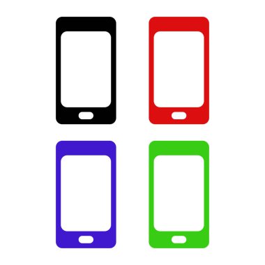 akıllı telefon renk vektörü simgesi