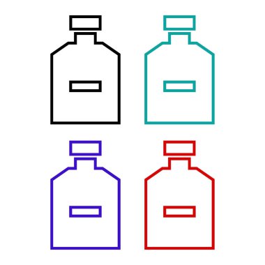 vektör ikonu zehirli şişe kümesi 