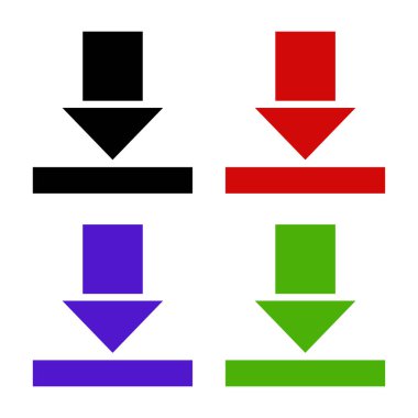 Basit ağ okları vektör resimleme seti 