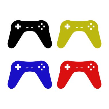 gerçekçi renk unsuru: gamepad. vektör illüstrasyonu