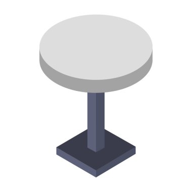 Tablo vektör illüstrasyonu beyaz arkaplanda izole edildi