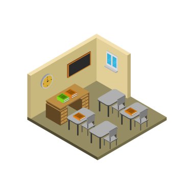 Mobilyalarla izometrik içiçe
