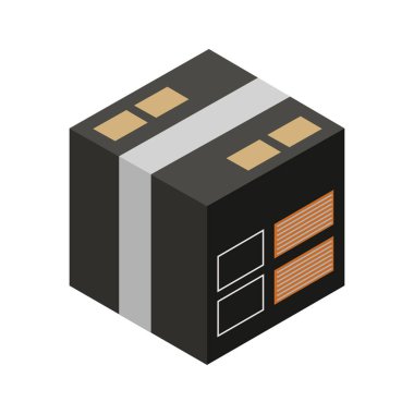 karton kutu, dağıtım simgesi, paket vektör illüstrasyonu 