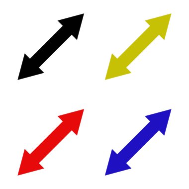 Web ve mobil uygulama tasarımınız için ok simgesi çizimi arkaplanı, ok logosu 