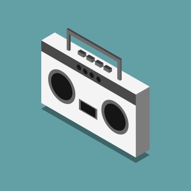 stereo web simgesi vektör illüstrasyonu