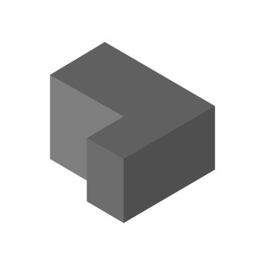 Tek izole bina simgesinin vektör illüstrasyonu