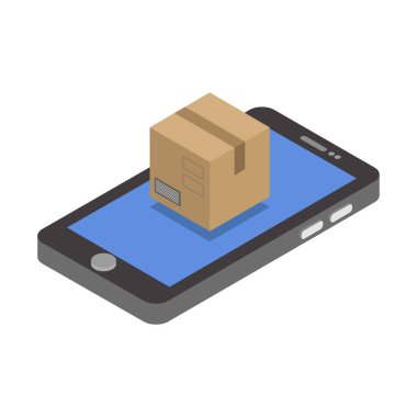 kutu izometrik biçim simgesi