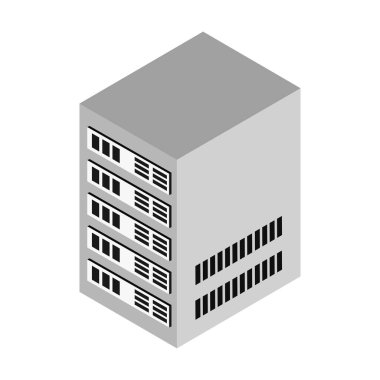 veri merkezi simgesi, izometri biçimi