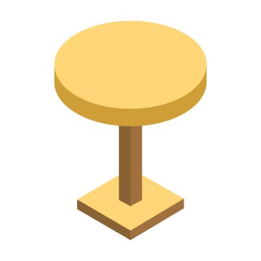 Tablo vektör illüstrasyonu beyaz arkaplanda izole edildi