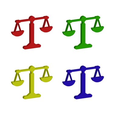 Adalet simgeleri dizisi, izometrik biçim