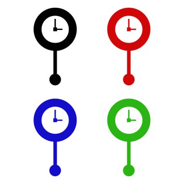 Vektör çizimi. saat simgesi tasarımı