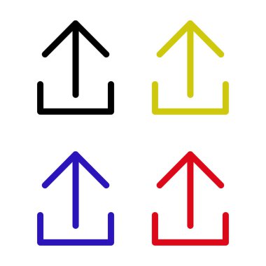 Web ve mobil uygulama tasarımınız için ok simgesi çizimi arkaplanı, ok logosu 