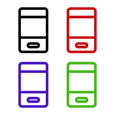 akıllı telefon renk vektörü simgesi