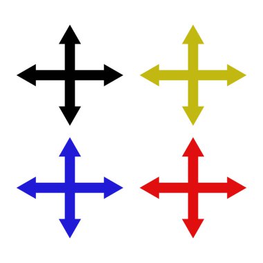 Web ve mobil uygulama tasarımınız için ok simgesi çizimi arkaplanı, ok logosu 