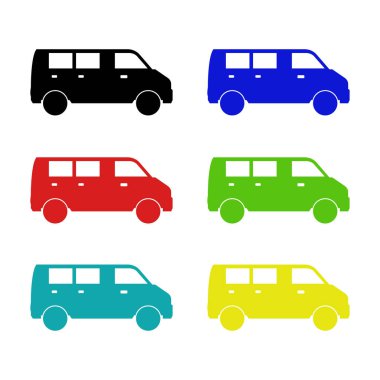 ambulans simgesi vektör illüstrasyonu