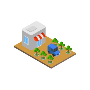 izometrik 3d vektör simgesi.