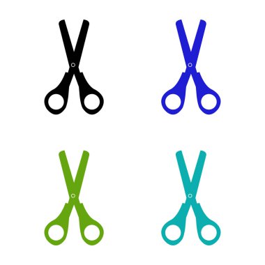 makas simgesi vektör illüstrasyonu