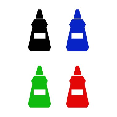 Ağız gargarası şişelerinin renkli simgeleri 