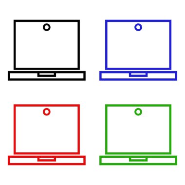 dizüstü simge vektör resimleme arkaplanı 