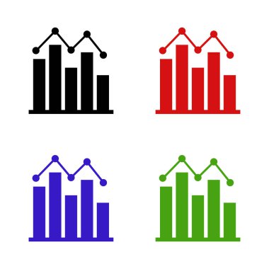 İş simgeleri Vektör illüstrasyonunu ayarladı