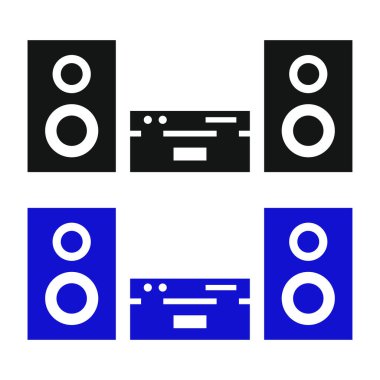 stereo web simgesi vektör illüstrasyonu