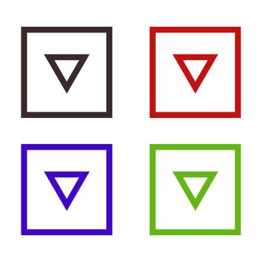 Web ve mobil uygulama tasarımınız için ok simgesi çizimi arkaplanı, ok logosu 