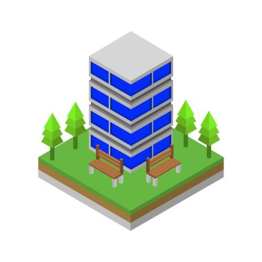 İnşa simgesi, izometrik biçim.