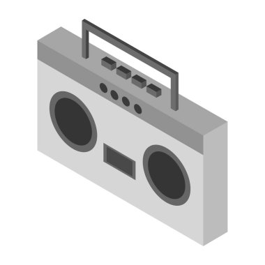 stereo web simgesi vektör illüstrasyonu