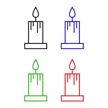 Mum simgesi vektör illüstrasyonu