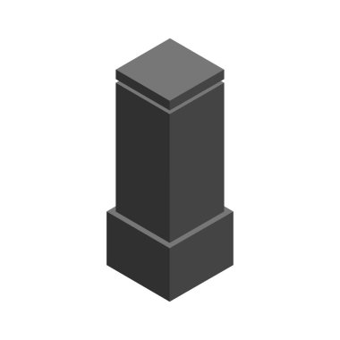 Tek izole bina simgesinin vektör illüstrasyonu