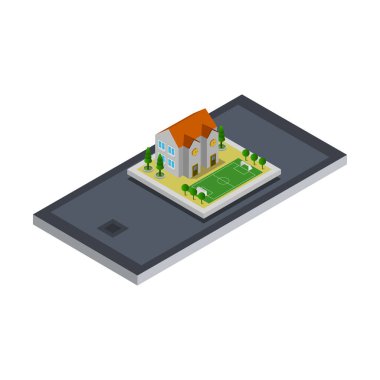 okul vektör tasarımı illüstrasyonu oluşturuluyor