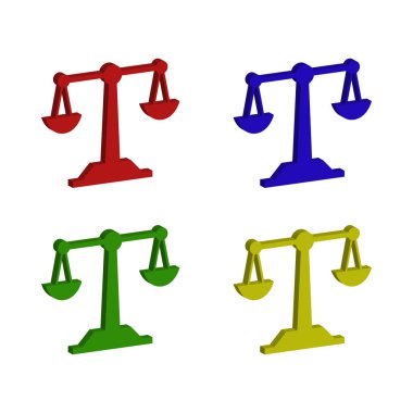 Adalet simgeleri dizisi, izometrik biçim