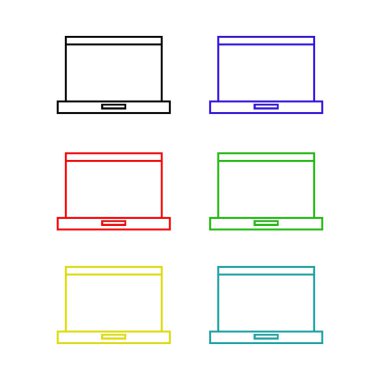 dizüstü simge vektör resimleme arkaplanı 