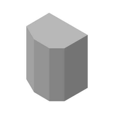 Tek izole bina simgesinin vektör illüstrasyonu