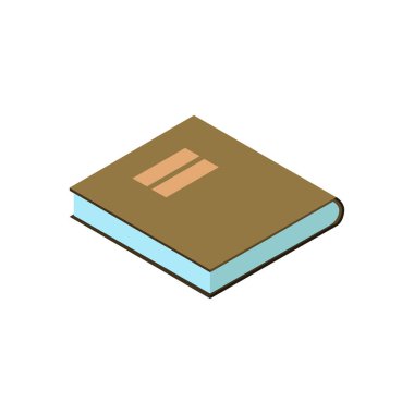 İzole kitap tasarım vektör illüstrasyon 