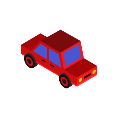 Araba ikonu. vektör illüstrasyonu