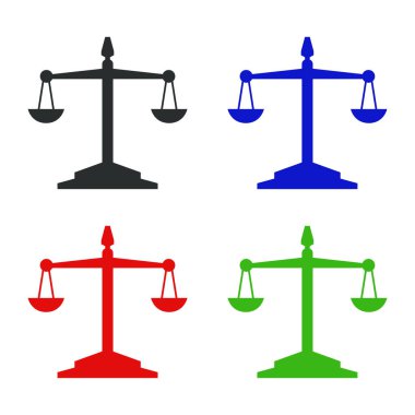 Ölçekler - renk vektörü simgesi