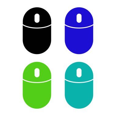 bilgisayar fare simgesi beyaz arkaplanda izole edildi