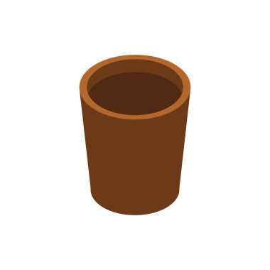 Çöp kutusunun vektör düzlüğü simgesi