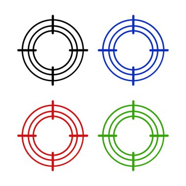 hedef simge vektör illüstrasyonu