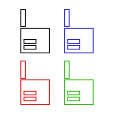 Karton Kutu Simgesi Vektör İllüstrasyonu