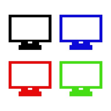 Beyaz arka plan üzerinde ayarla bilgisayar kutsal kişilerin resmi