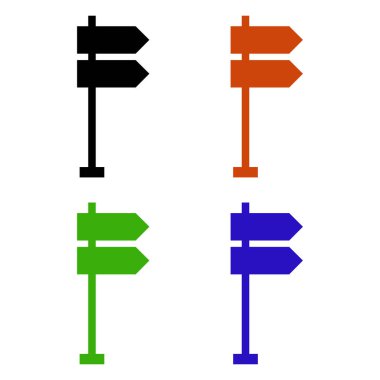 işaret direği simgesi vektör resmi.