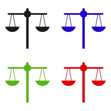 Ölçekler - renk vektörü simgesi