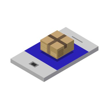 kutu izometrik biçim simgesi