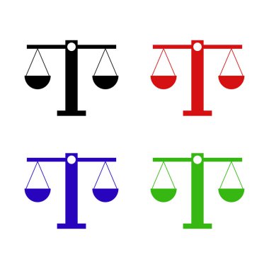 Ölçekler - renk vektörü simgesi