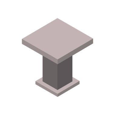 Tablo vektör illüstrasyonu beyaz arkaplanda izole edildi