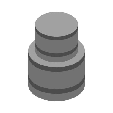 cisterna izometrik 3 boyutlu simge